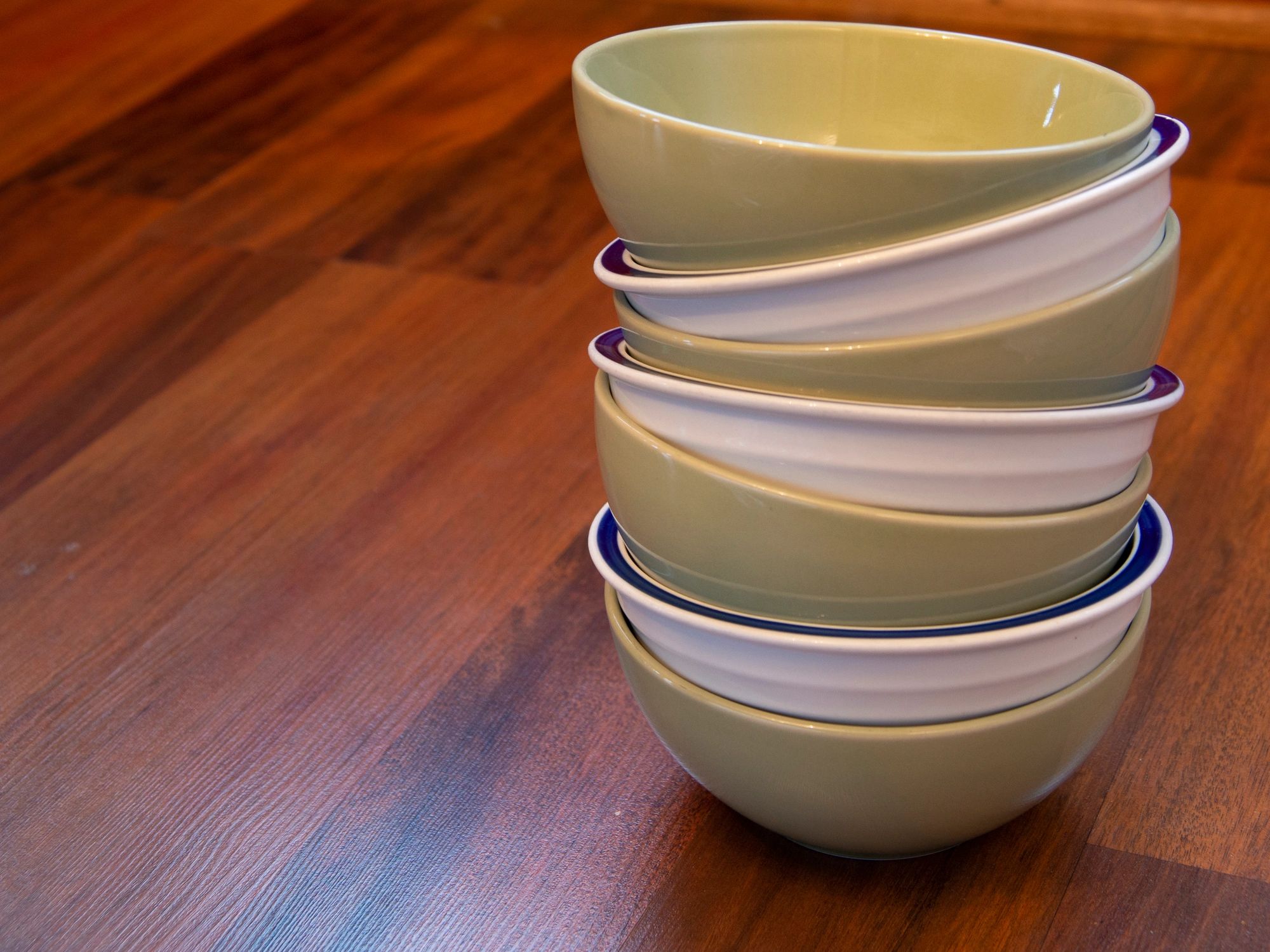 Stack of ceramic bowls